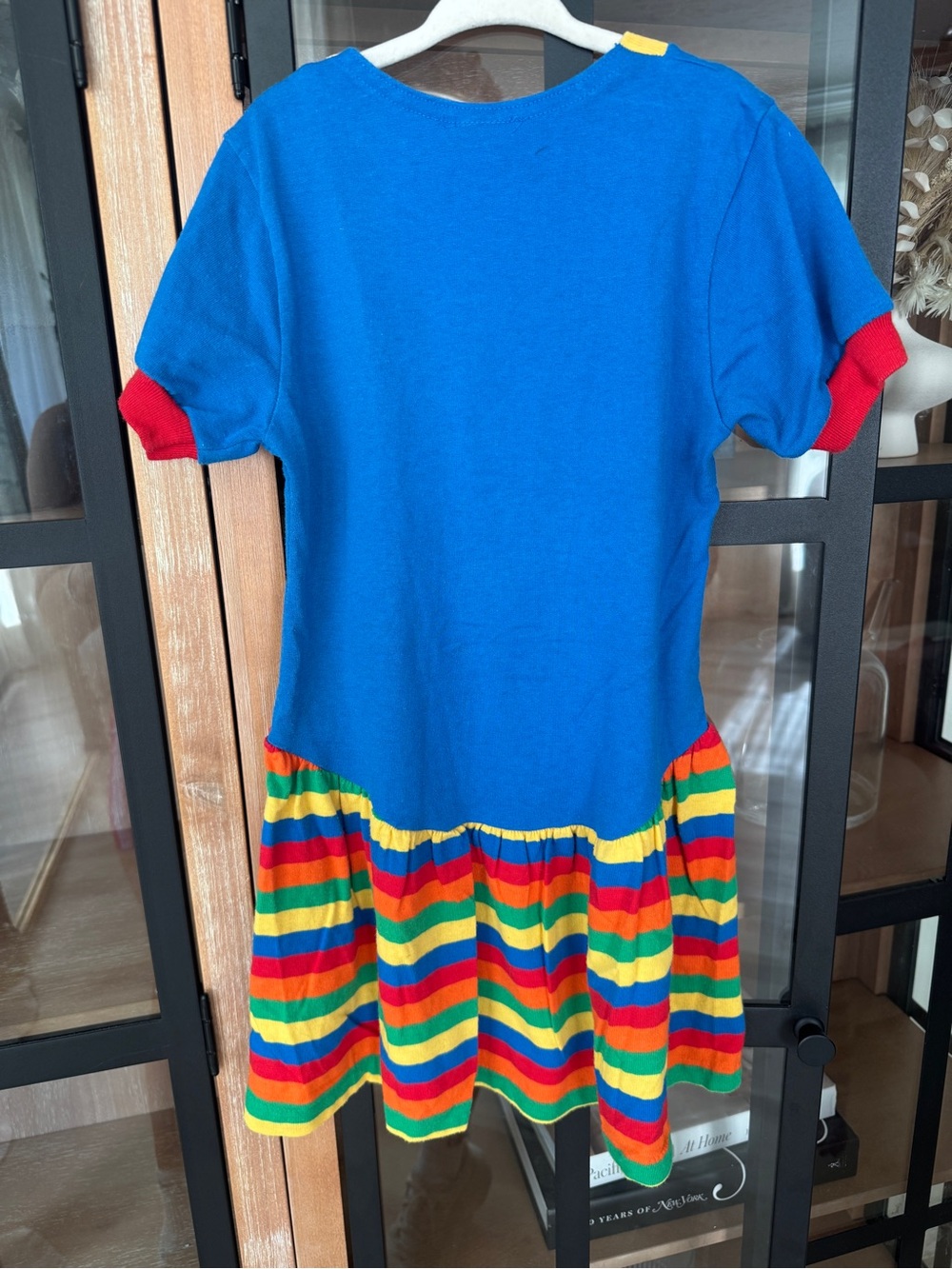 Vintage 90s ABCs rainbow dress buster brown toddler girl colorful short sleeve - Picture 4 of 6